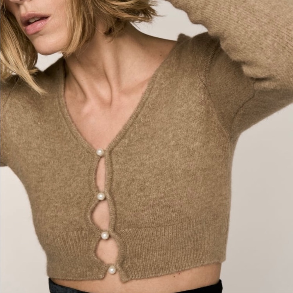 Zara crop cardigan